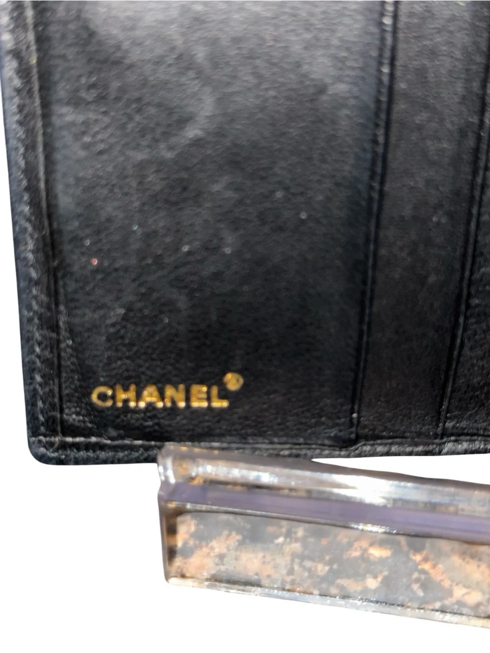 Chanel Two-folded wallet Vicolore Leather Authentic USED